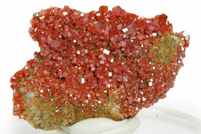 Glittering Ruby Red Vanadinite Crystals - Arizona #361558